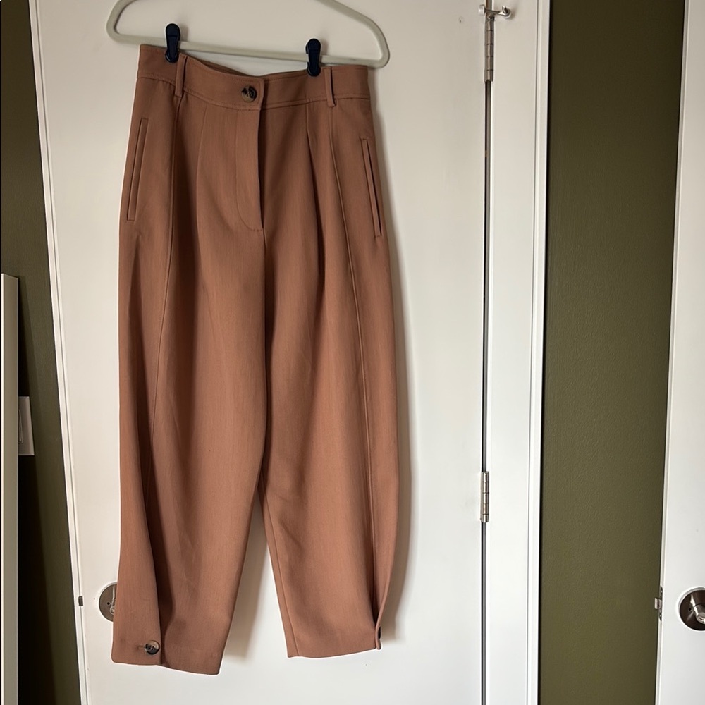 Zara High-Waisted tapered leg trousers